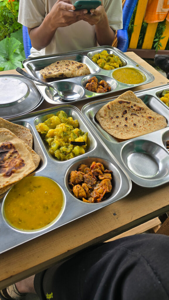 Food at YogMatra Eco Homestay in Urgam Valley